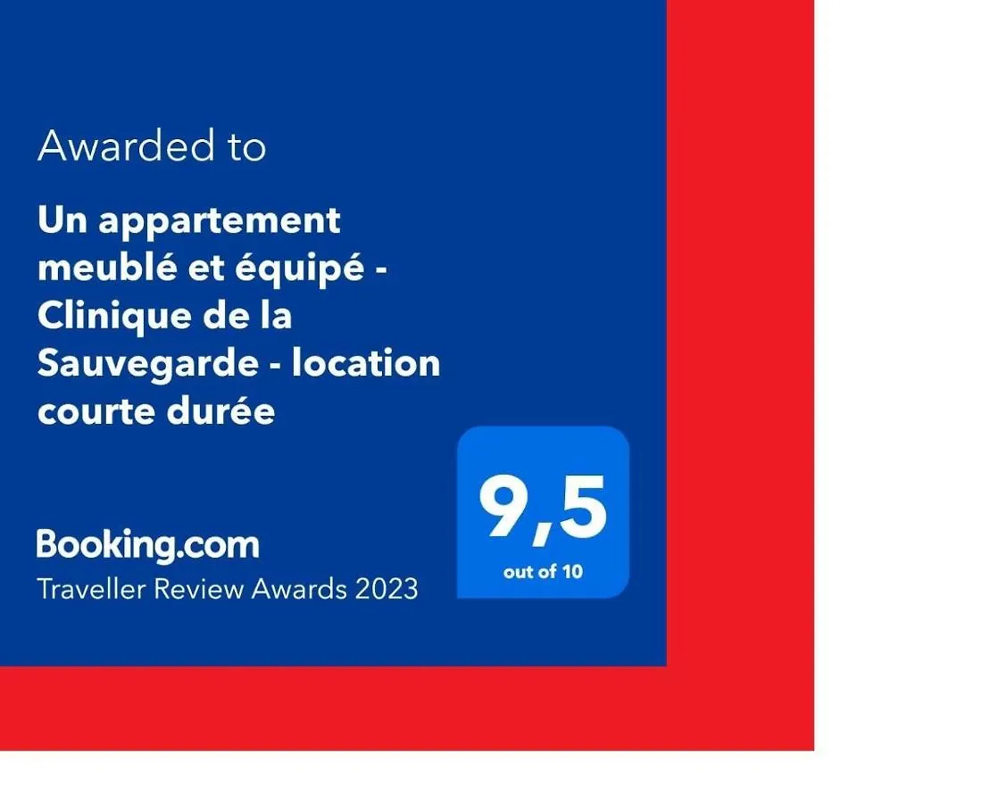 Un appartement meublé et équipé - Clinique de la Sauvegarde - location courte durée Lyon 0*,  France